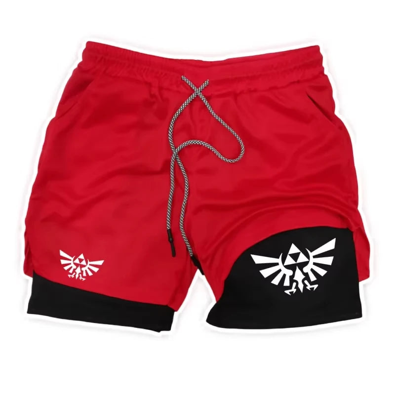 Zelda Themed Men's 5-Inch Workout Shorts | Quick Dry Loose Fit for Basketball, Running & CasualZY0077 Wear
