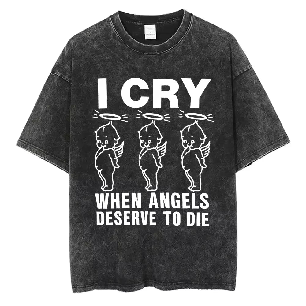 90s Alternative Rock Band System of A Down Washed Vintage T-shirts Men Women Fashion Oversized T Shirt Male Casual Cotton Tshirt