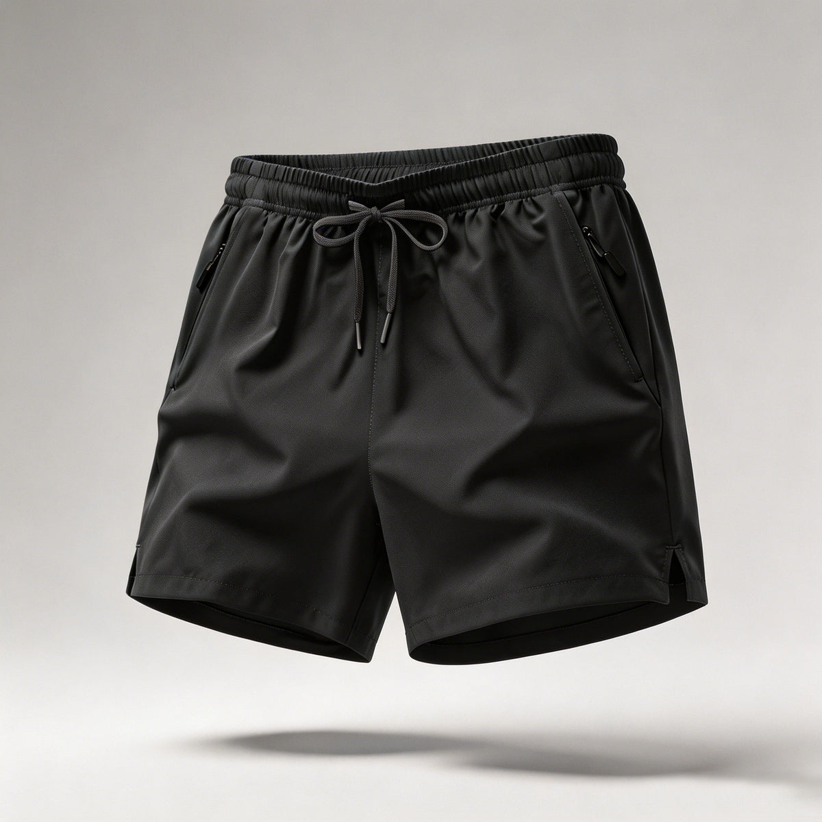 Men's Quick Dry Running Shorts with Drawstring and Zip Pockets - Ideal for Athletic Workouts and Gym Sessions