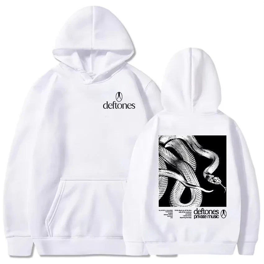 Deftones Private Music 2D Hoodie 2025 Album Graphic Printed Sweatshirt Autumn Cotton Long Sleeve Sudaderas Unisex Leisure fashio