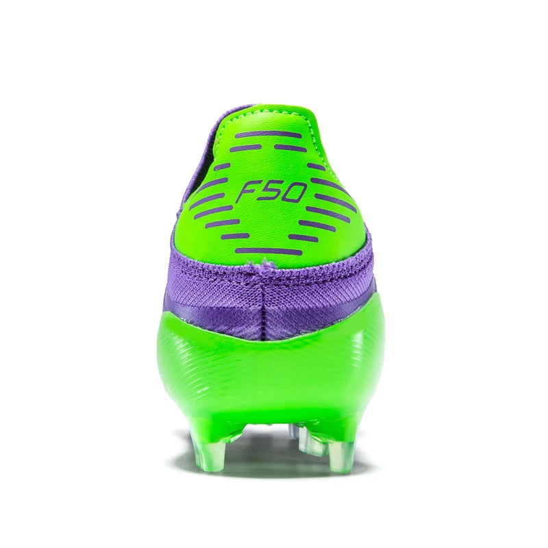 X2517 Laceless Mens Soccer Shoes Boys F50 TF/FG Training Football Sneakers for Youth Turf Soccer Cleats Chuteira Campo 35-45