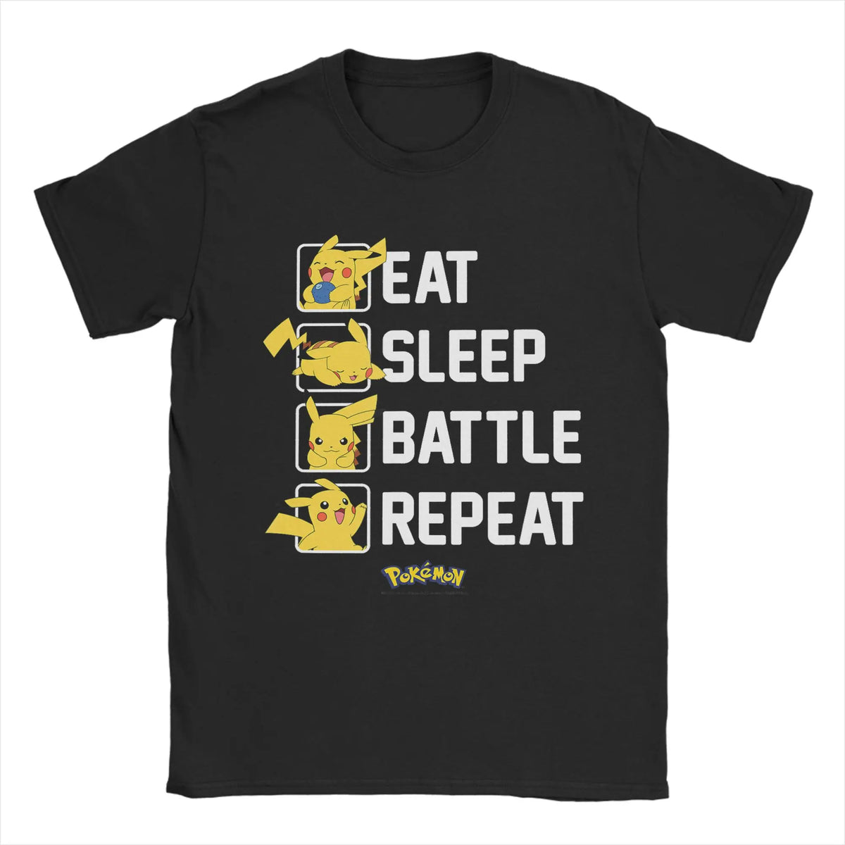 Pokémon Anime Nope Not Today Snorlax Printed T-shirt Men's and Women's T-shirt Men's Tops Harajuku Y2K T-shirt 2026 Summer New