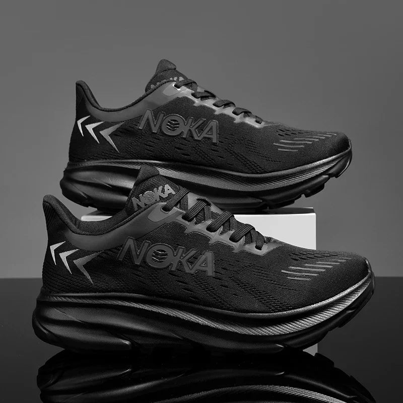Men's Running Shoes Breathable Cushioning Luxury Shoes Trainer Race Outdoor Couple Non-Slip Jogging Sneakers Mesh Off-road Shoes