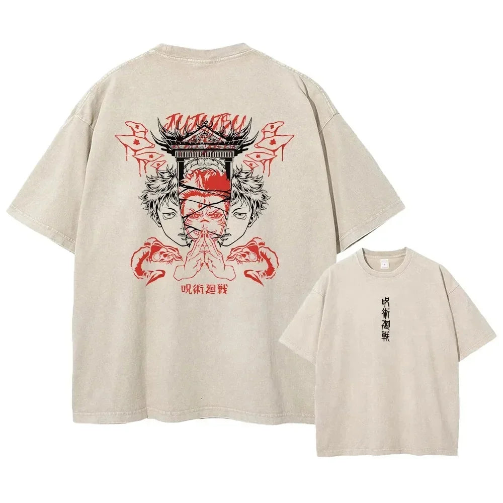 Jujutsu Kaisen Cotton High Quality t shirt anime comic men t shirt manga male clothing