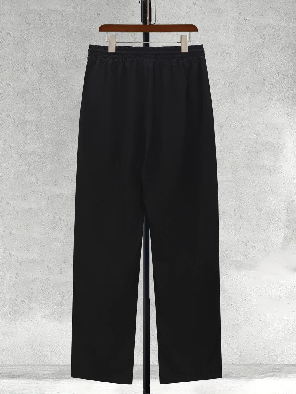 American Side Stripe Letter Embroidered Wide Leg Casual Pants Men's Summer Loose Draped Sports Trousers
