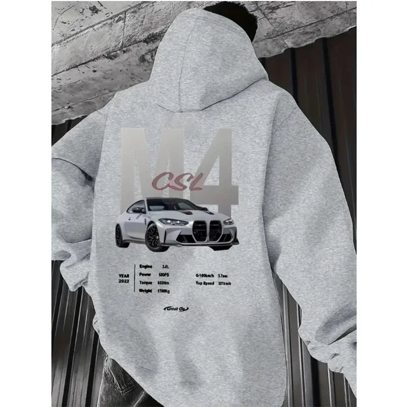 Fashion Men Women Unisex F40 Car Hoodies 2025 Autumn Winter Casual Sweatshirts JDM Streetwear Hoody Tops
