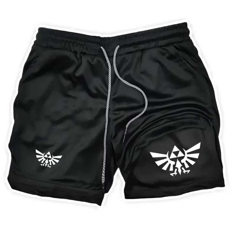 Zelda Themed Men's 5-Inch Workout Shorts | Quick Dry Loose Fit for Basketball, Running & CasualZY0077 Wear