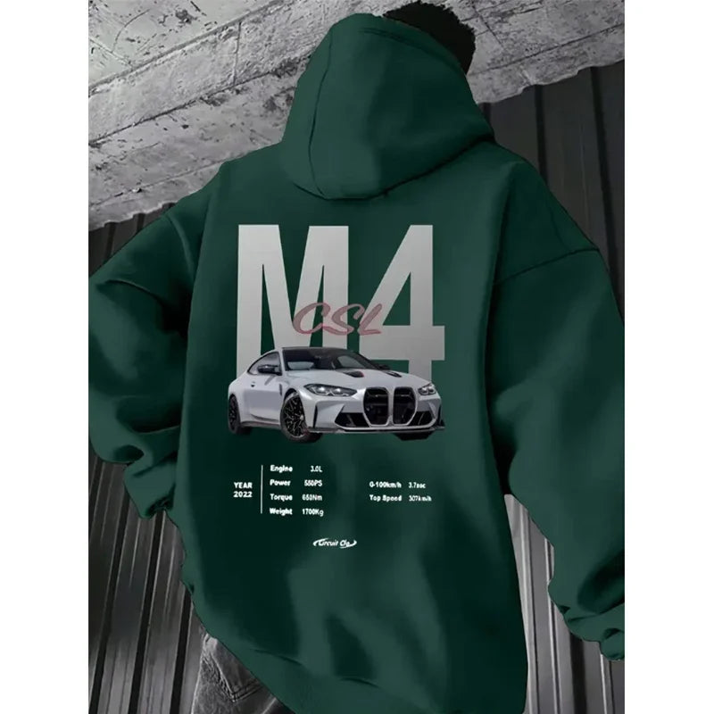 Fashion Men Women Unisex F40 Car Hoodies 2025 Autumn Winter Casual Sweatshirts JDM Streetwear Hoody Tops