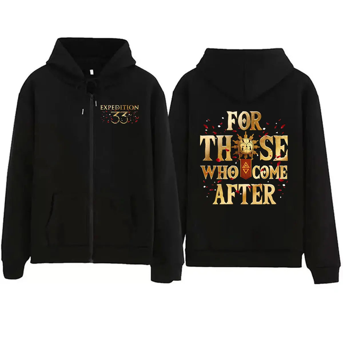 For Those Who Come After Zip Up Hoodie Clair Obscur Expedition 33 Game Fans Men Women Sweatshirt Vintage Oversized Coats Hoodies