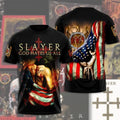 Fashion Men's T-shirt Rock Band Slayer 3D Printed t shirts Men Women Hip Hop Short Sleeve Tee Oversized Streetwear Tops Clothing