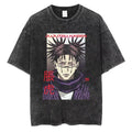 Fushiguro Toji Printed T Shirt Anime Jujutsu Kaisen Tshirt Men Women Casual Loose T-shirts Washed Cotton Tee Harajuku Male Tops