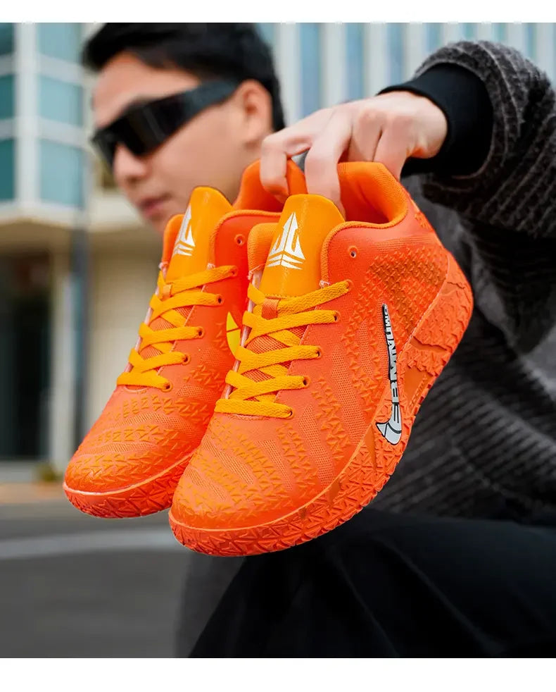 Anti Slip Wear Resistant Basketball Shoes High Top Stable Support Shock Absorption Breathable Upper Outdoor Street SportsFitness
