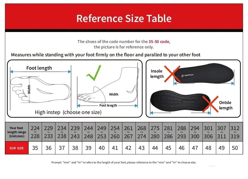 Baasploa New Running Shoes Men's Casual Lightweight Designer Mesh Sneakers Male Outdoor Breathable Lace-Up Sports Walking Shoes