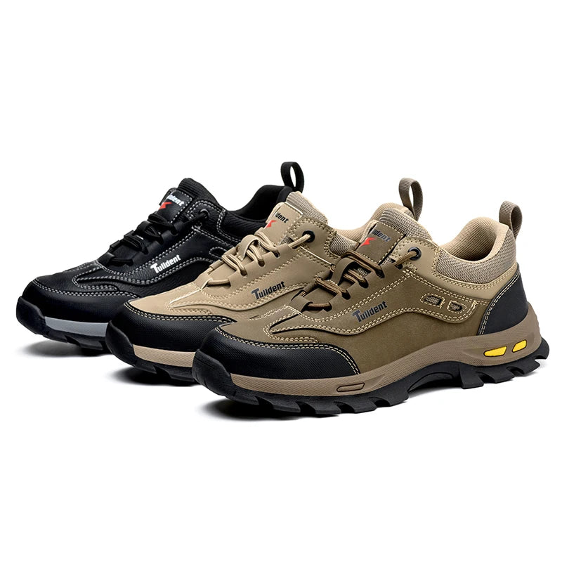 New Men's Safety Shoes, Puncture Resistant Work Shoes, Men's Protective Shoes, Wear-Resistant Work Boots Tactical Boots