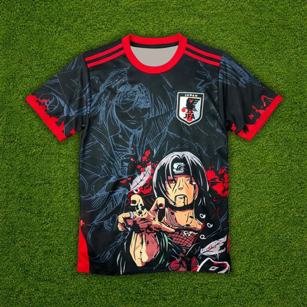 Naruto Anime Itachi Uchiha Concept Soccer Japan Football Jersey Wind Breathable Quick Drying T-shirt  MEN Tops