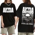 Japanese Men's and Women's Science Fiction Graphic T-shirt Large Retro T-shirt Anime Movie Akitaro Kaneda Men's T-shirt Top