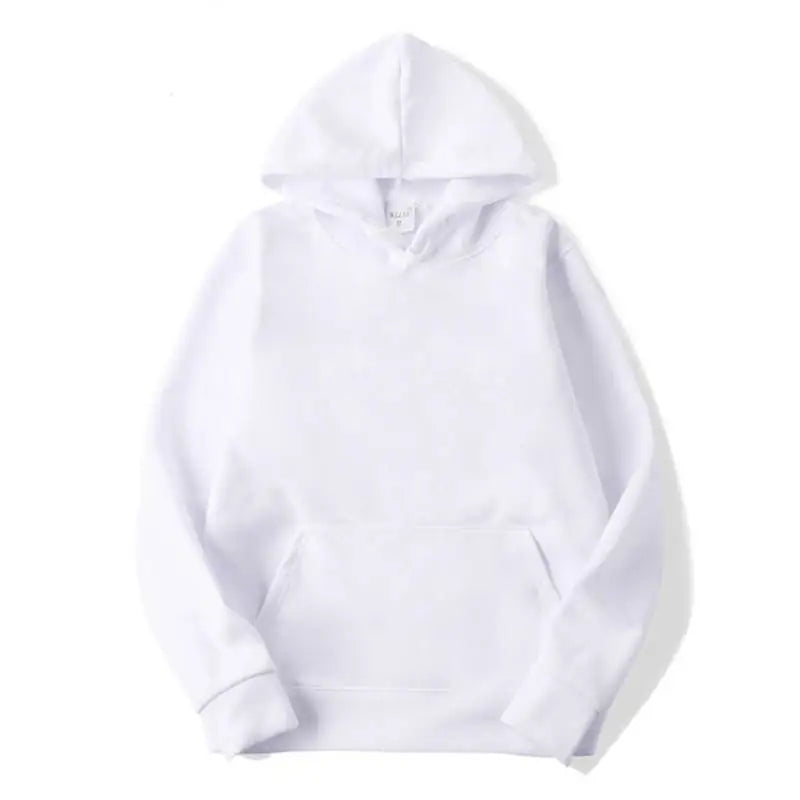 Blank Fleece Pullover Hoodie Men Fashion Hooded Sweatshirt Unisex Black White Hoodies For Men Sudaderas Para Hombres Polerones