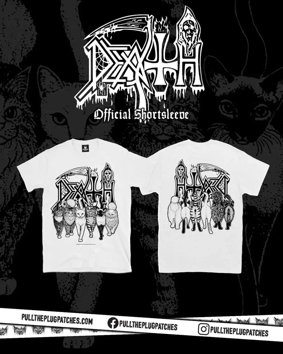 Death Kittens Short Sleeve Men Women Oversized T-shirt Punk Heavy Meatal Band Shirt Streetwear Cotton Tee Female Male Clothing