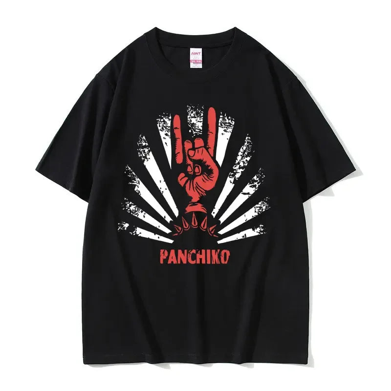 Rock Band Panchiko DEATHMETAL Album Graphic Print Tshirt Men Women Vintage Casual T-shirts Male Oversized Tees Gothic Streetwear