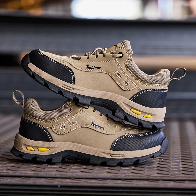 New Men's Safety Shoes, Puncture Resistant Work Shoes, Men's Protective Shoes, Wear-Resistant Work Boots Tactical Boots
