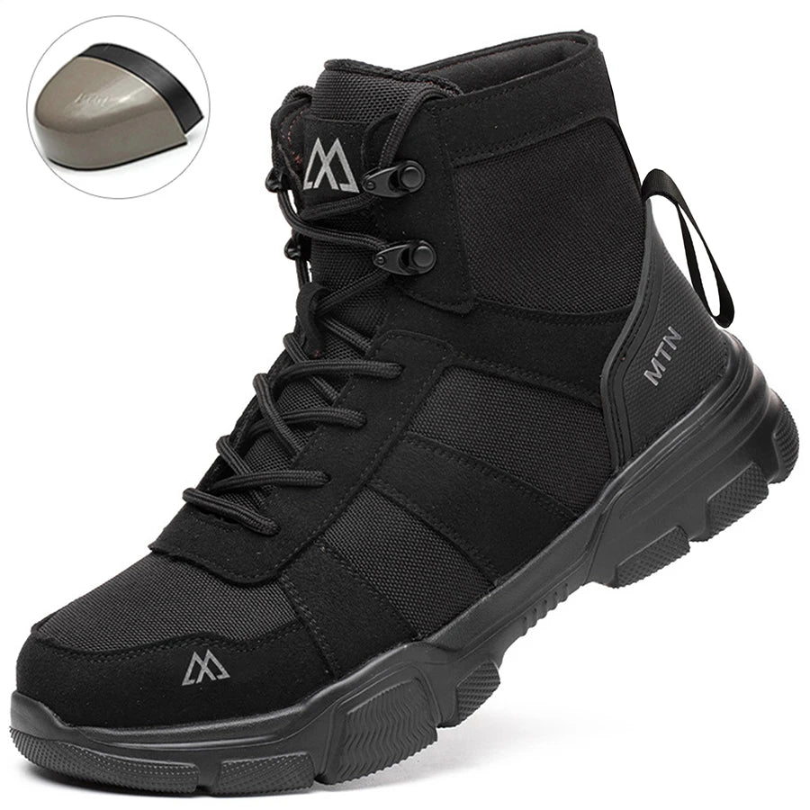 Indestructible Security Protective Boots Men Comfortable Breathable Construction Working Boots Anti-Puncture Work Safety Shoes