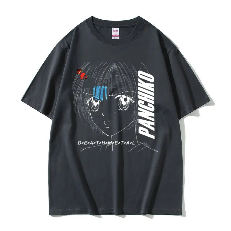 Rock Band Panchiko DEATHMETAL Album Graphic Print Tshirt Men Women Vintage Casual T-shirts Male Oversized Tees Gothic Streetwear