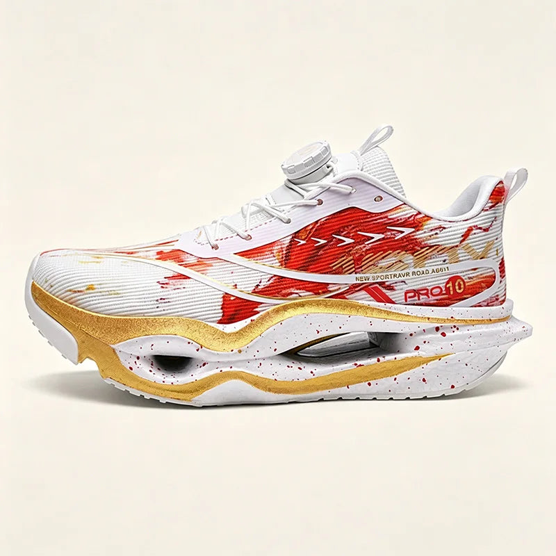 Men Propulsive Carbon Plate Racing Shoes Breathable Wide Fit Energy Return Marathon Sneakers Cushion for Women Running Trainers