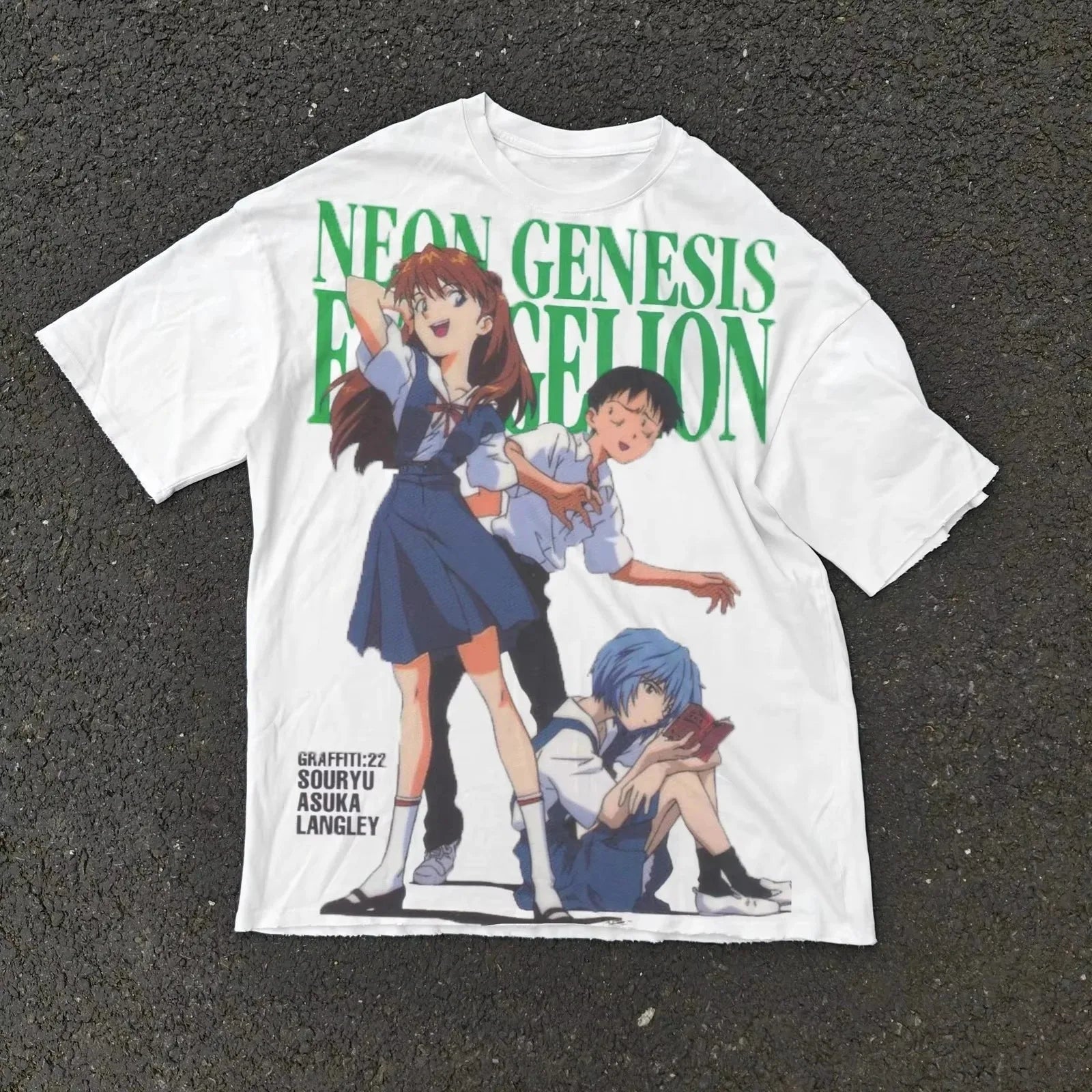Neon Genesis Evangelion Ayanami Rei Asuka Classic Style Short Sleeve T-shirt Men Women 2026 Summer Men Women Cotton Tee Tops