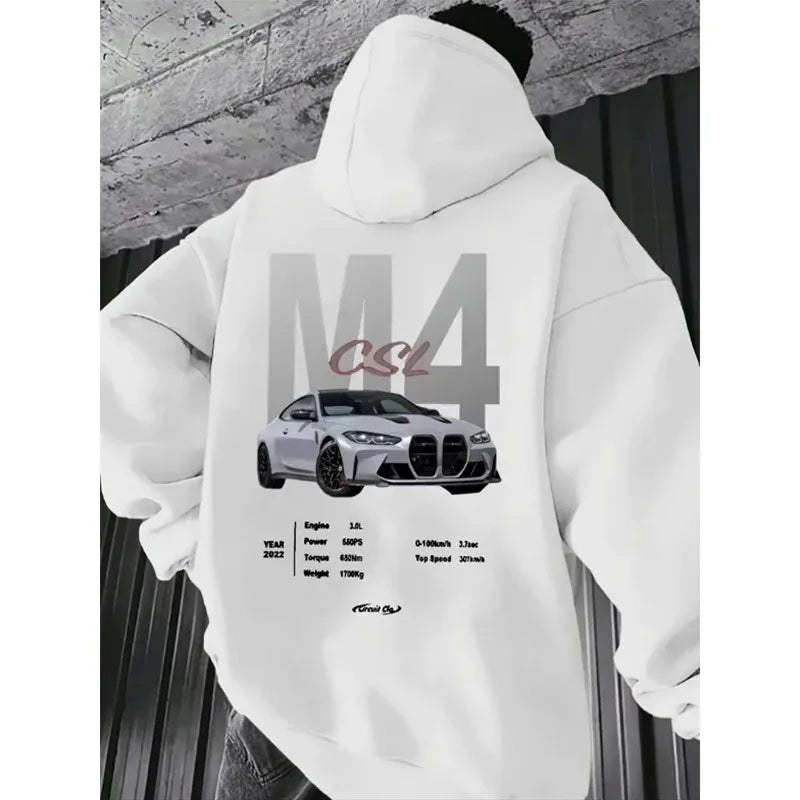 Fashion Men Women Unisex F40 Car Hoodies 2025 Autumn Winter Casual Sweatshirts JDM Streetwear Hoody Tops