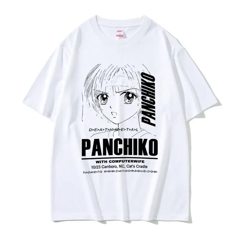 Rock Band Panchiko DEATHMETAL Album Graphic Print Tshirt Men Women Vintage Casual T-shirts Male Oversized Tees Gothic Streetwear