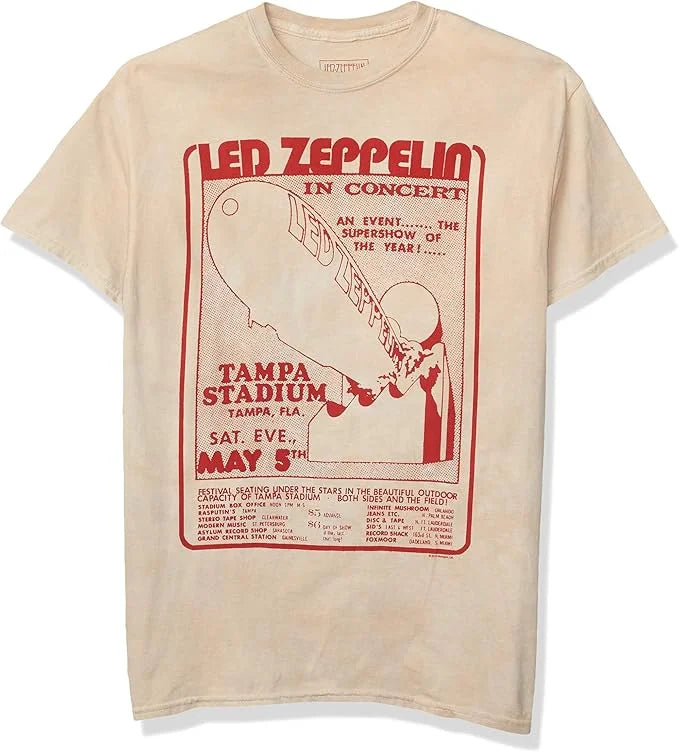 2026 Summer Led Zeppelin Band vintage T-shirt Unisex Short Sleeve Fashion Brand Tee Luxury Casual Vintage Loose Y2K shirt