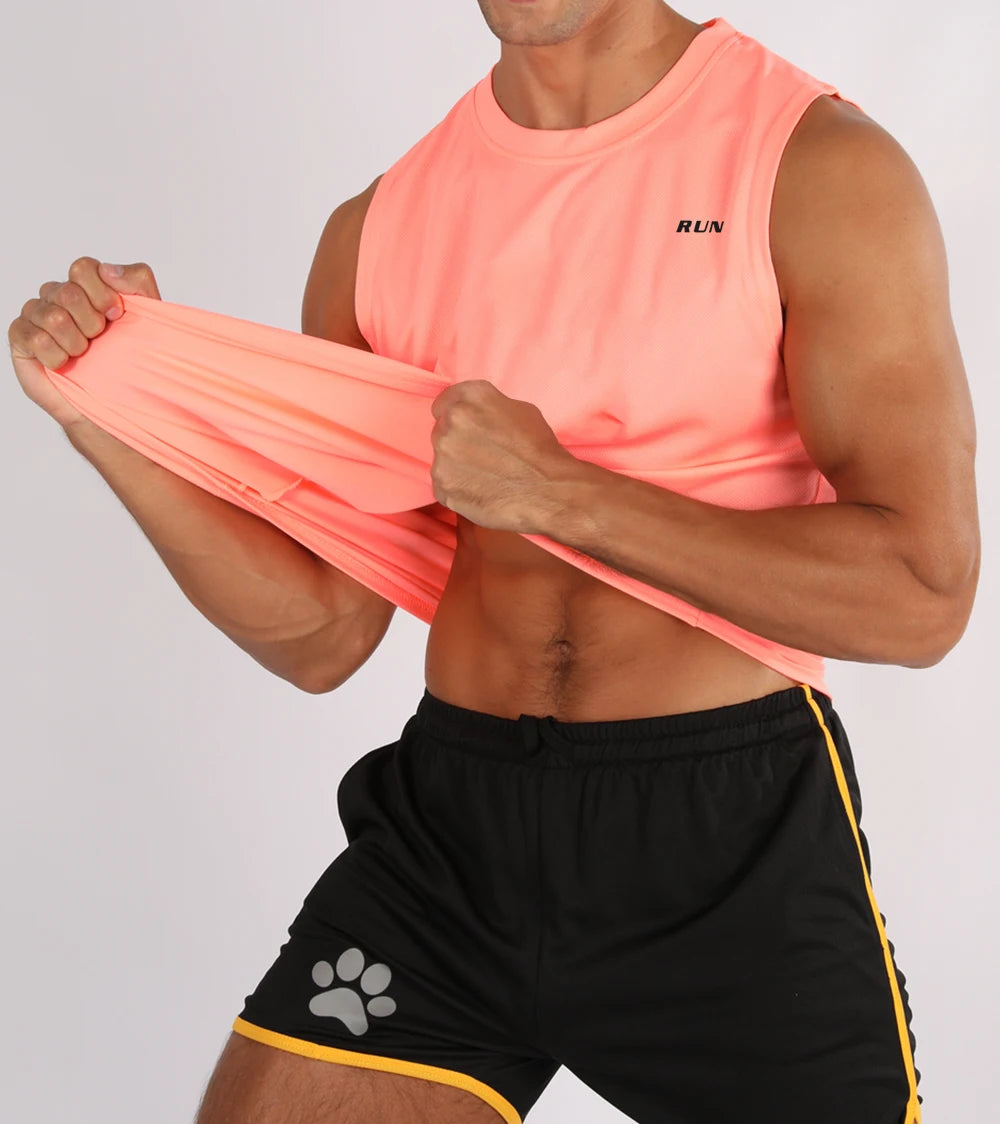 Men's Summer Fitness Vests, Fitness Training Clothes, Speed Fitness, Loose Sleeveless Shirts, Men's Fashion Basketball Vests