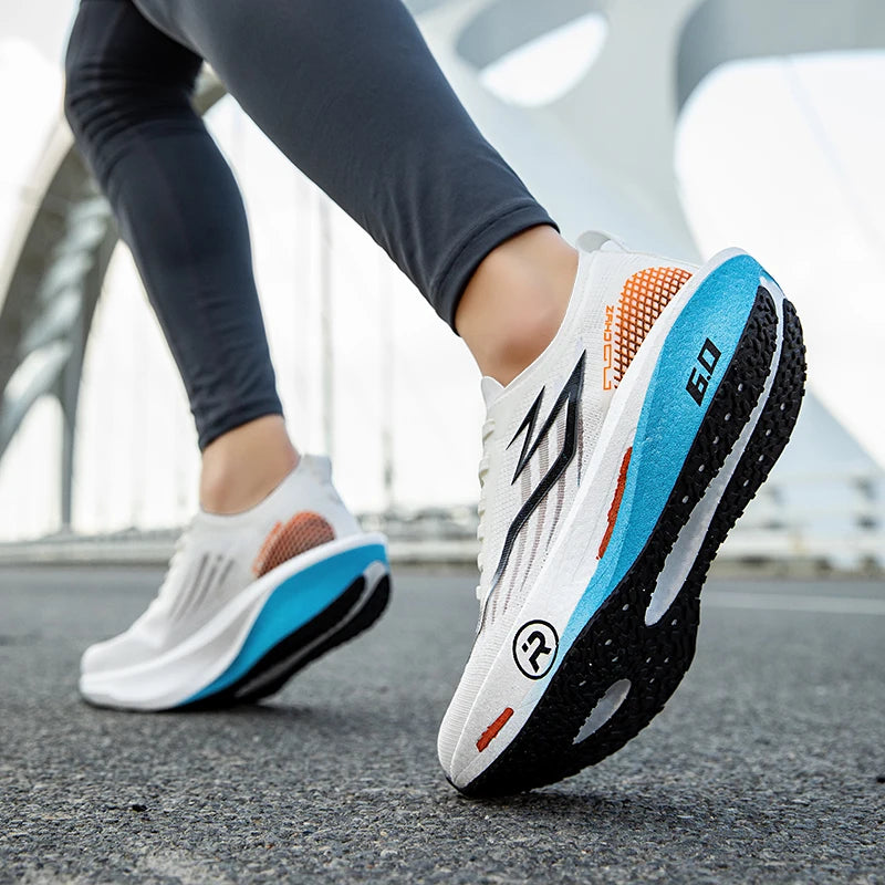 Sports Running Sneakers For Men Lightweight Carbon Board Athletic Casual Sneakers Women Outdoor Men's Walking Basketball Shoes