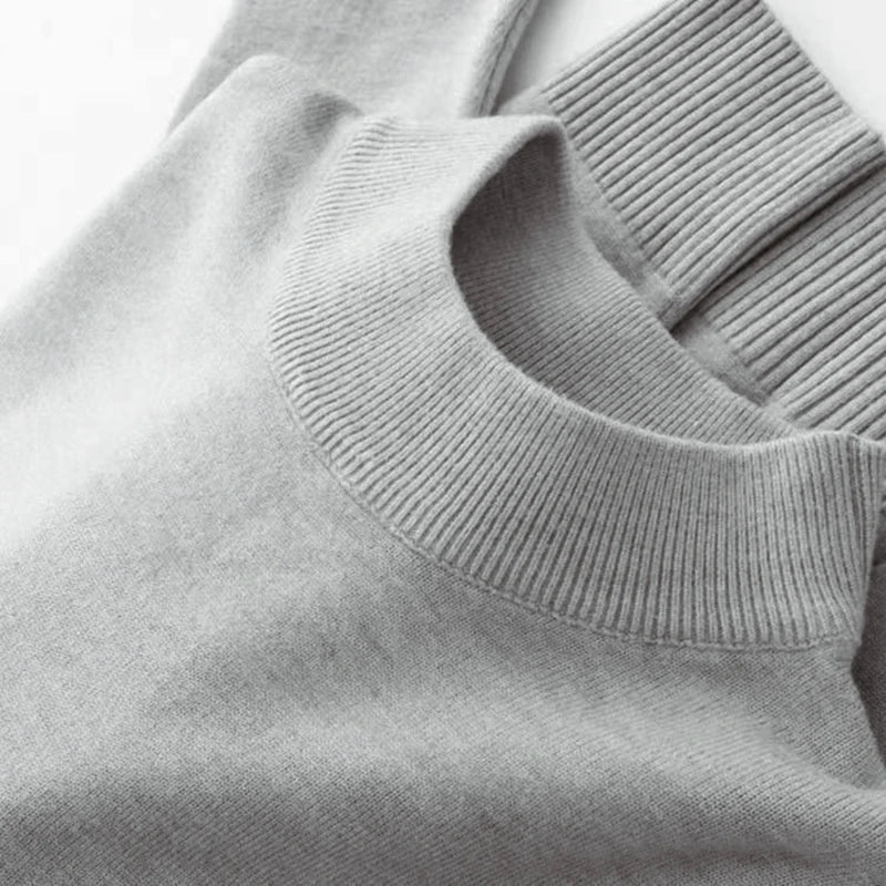 Men's Mock Turtleneck Sweater Men's Knitting Pullovers Rollneck Sweater Winter Warm Men Jumper Slim Fit Casual Streetwear