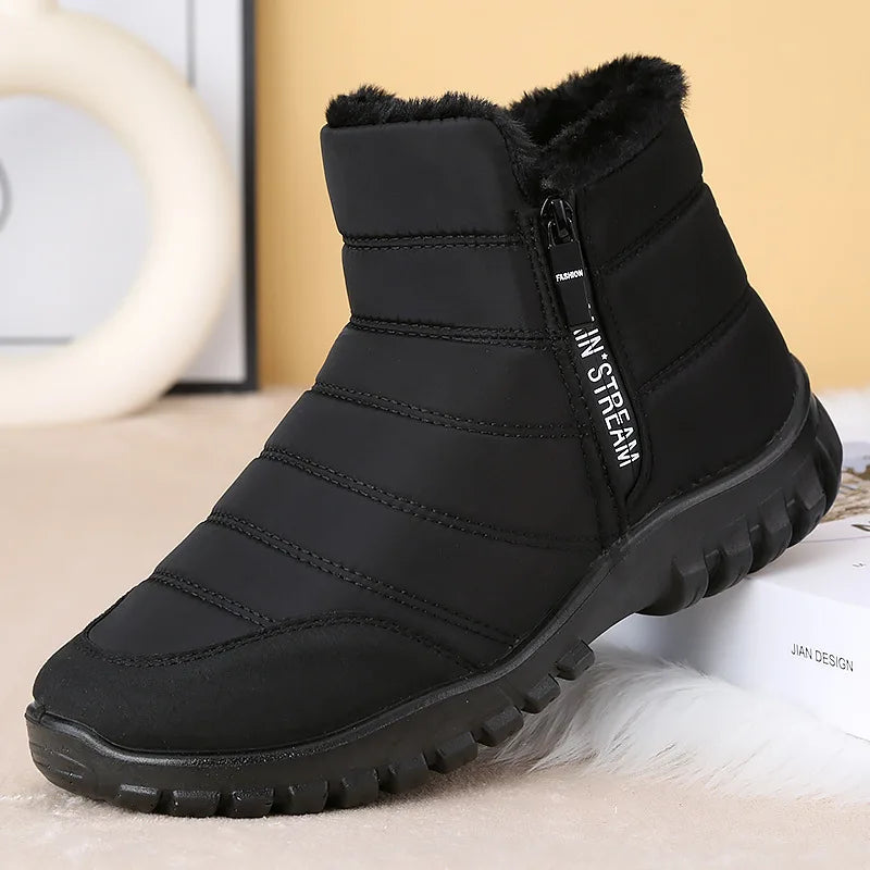 Winter Men Ankle Snow Boots Waterproof Non Slip Shoes for Men Casual Keep Warm Plush Plus Size Couple Footwear Chaussure Homme