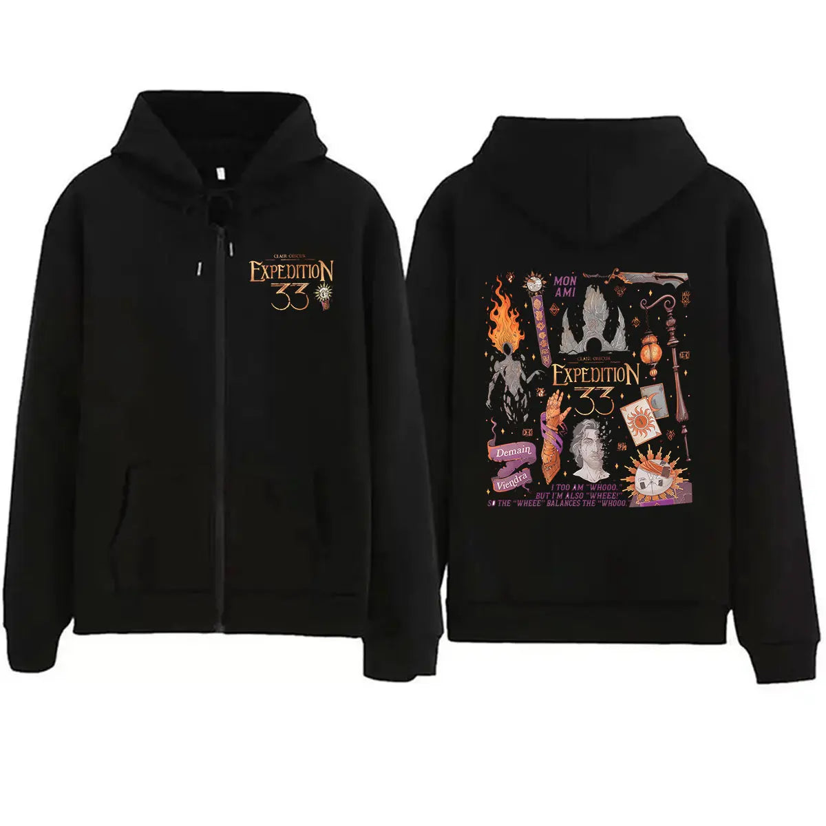 For Those Who Come After Zip Up Hoodie Clair Obscur Expedition 33 Game Fans Men Women Sweatshirt Vintage Oversized Coats Hoodies