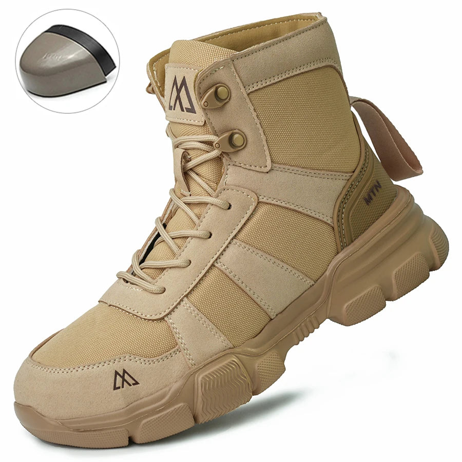 Indestructible Security Protective Boots Men Comfortable Breathable Construction Working Boots Anti-Puncture Work Safety Shoes