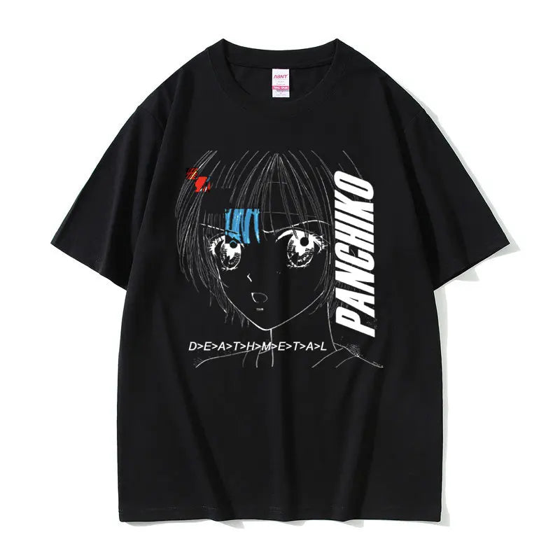 Rock Band Panchiko DEATHMETAL Album Graphic Print Tshirt Men Women Vintage Casual T-shirts Male Oversized Tees Gothic Streetwear