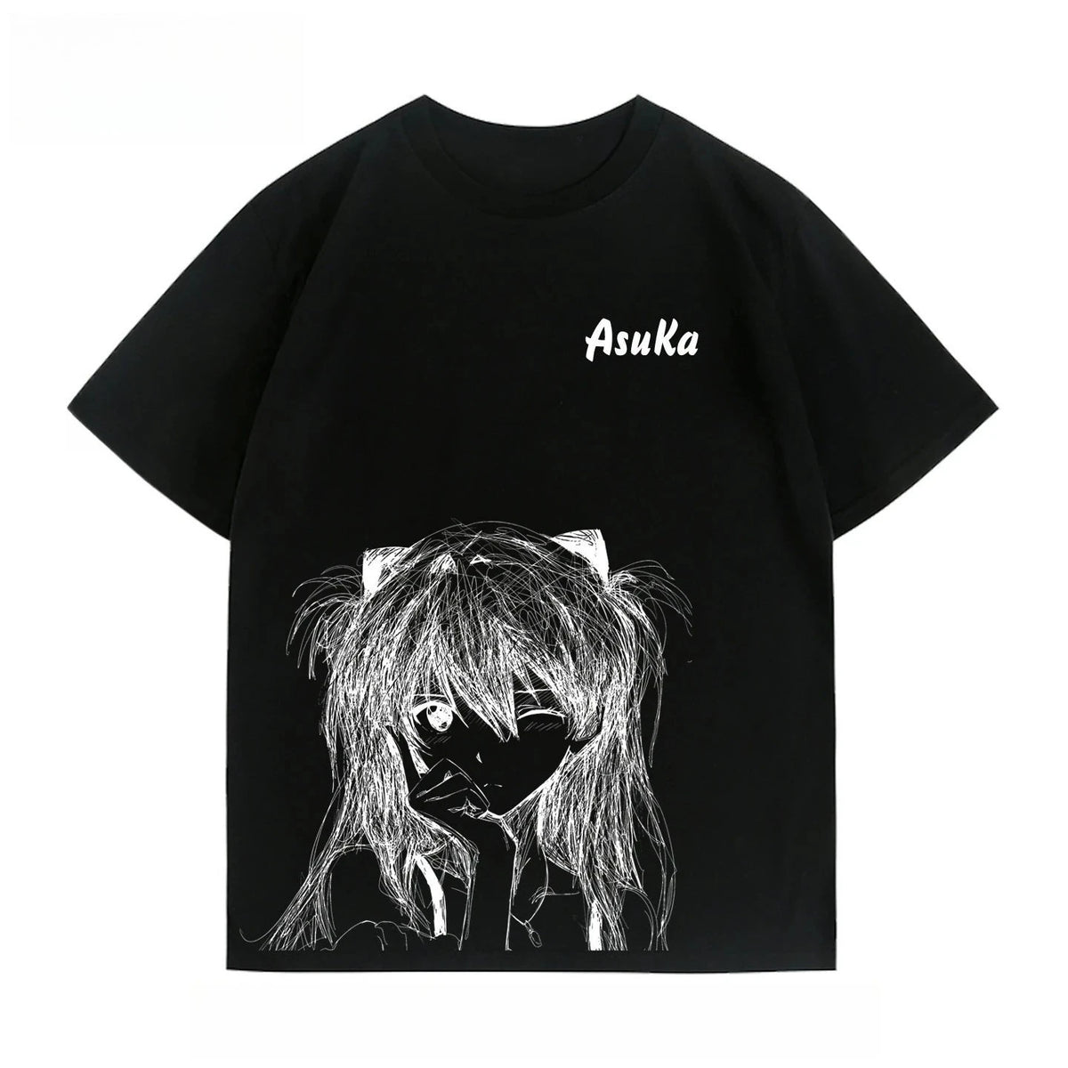Neon Genesis Evangelion Ayanami Rei Asuka Classic Style Short Sleeve T-shirt Men Women 2026 Summer Men Women Cotton Tee Tops