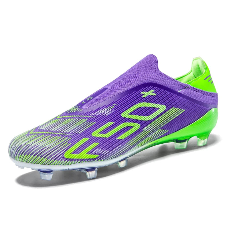 X2517 Laceless Mens Soccer Shoes Boys F50 TF/FG Training Football Sneakers for Youth Turf Soccer Cleats Chuteira Campo 35-45