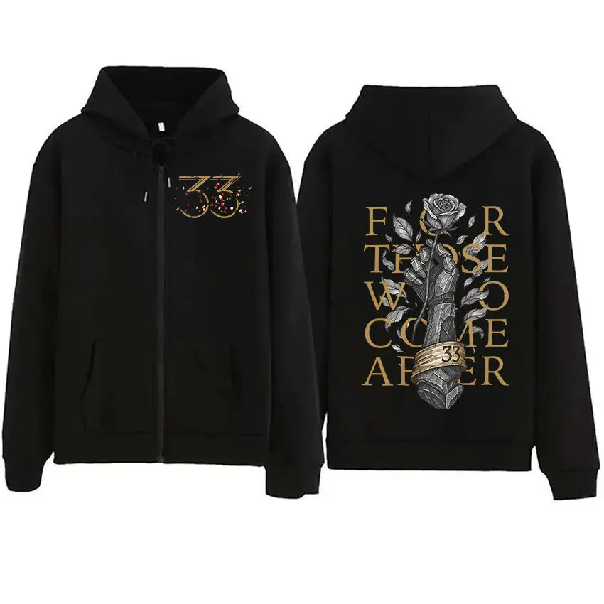 For Those Who Come After Zip Up Hoodie Clair Obscur Expedition 33 Game Fans Men Women Sweatshirt Vintage Oversized Coats Hoodies