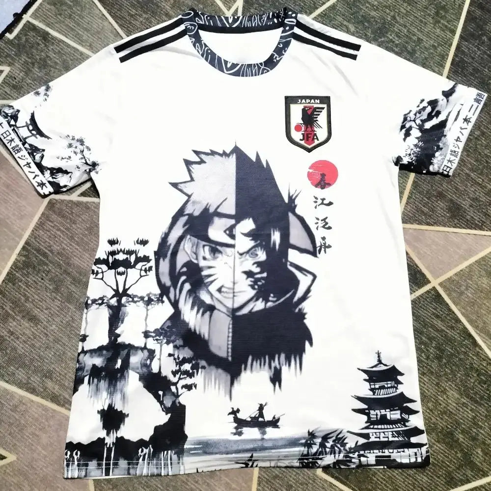 Naruto Anime Itachi Uchiha Concept Soccer Japan Football Jersey Wind Breathable Quick Drying T-shirt  MEN Tops