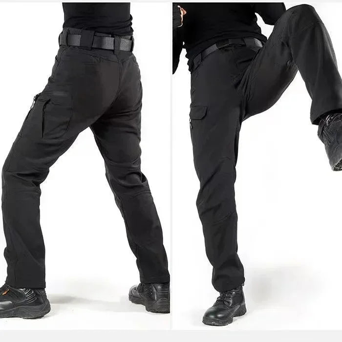 Waterproof Shark Skin Tactical Sets Mens Thicken Fleece New Soft Shell Combat Jackets+windproof Warm Cargo Pant 2 Piece Set