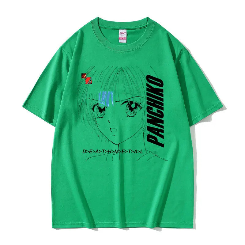 Rock Band Panchiko DEATHMETAL Album Graphic Print Tshirt Men Women Vintage Casual T-shirts Male Oversized Tees Gothic Streetwear