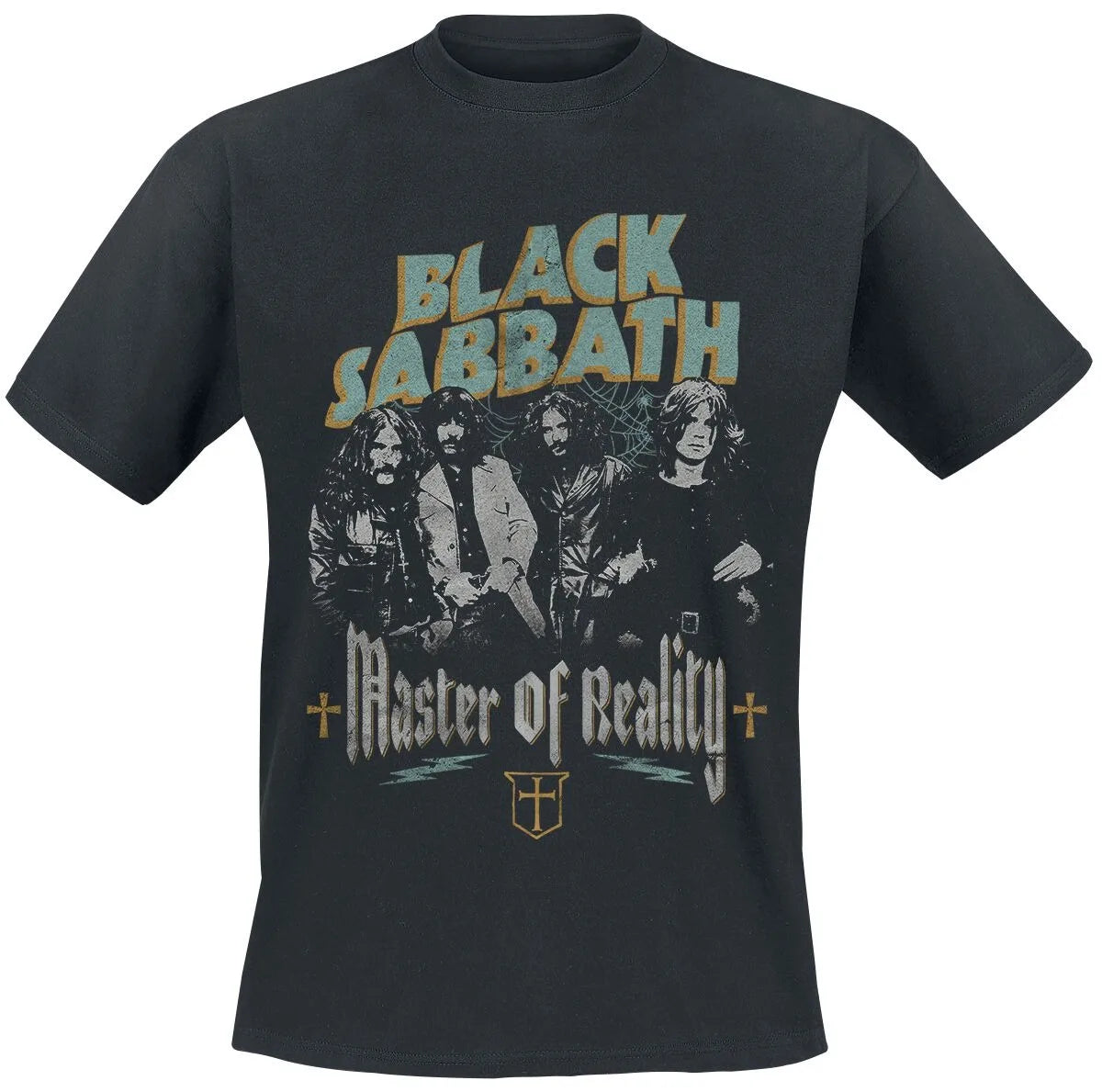 Black Sabbath Vintage Devil Print Cotton T-shirt Men Women Heavy Metal Band Unisex Short Sleeve Tee
