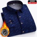 Double-Sided Fleece Men's Long-Sleeved Shirt, Fleece Thickened Warm Shirt 7XL8XL, Winter Casual, Skin-Friendly, Soft and Trendy