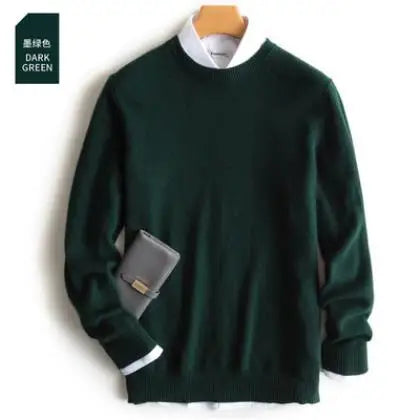 Classic Pullover V-Neck Sweater Men 2024 Autumn Winter Cashmere Cotton Blend Warm Jumper Clothes Pull Homme Man Hombres Sweater