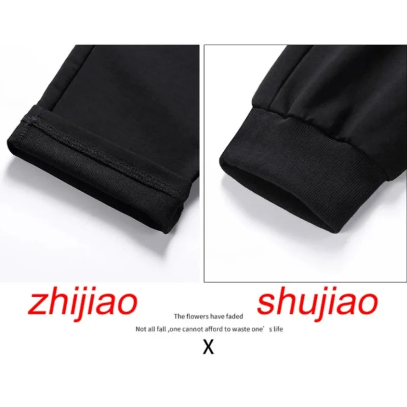 Plus Size Men's Baggy Sweatpants 7XL 6XL 5XL Sportswear Elastic Waist Casual Pants Black Cotton Joggers Trousers Male Clothing