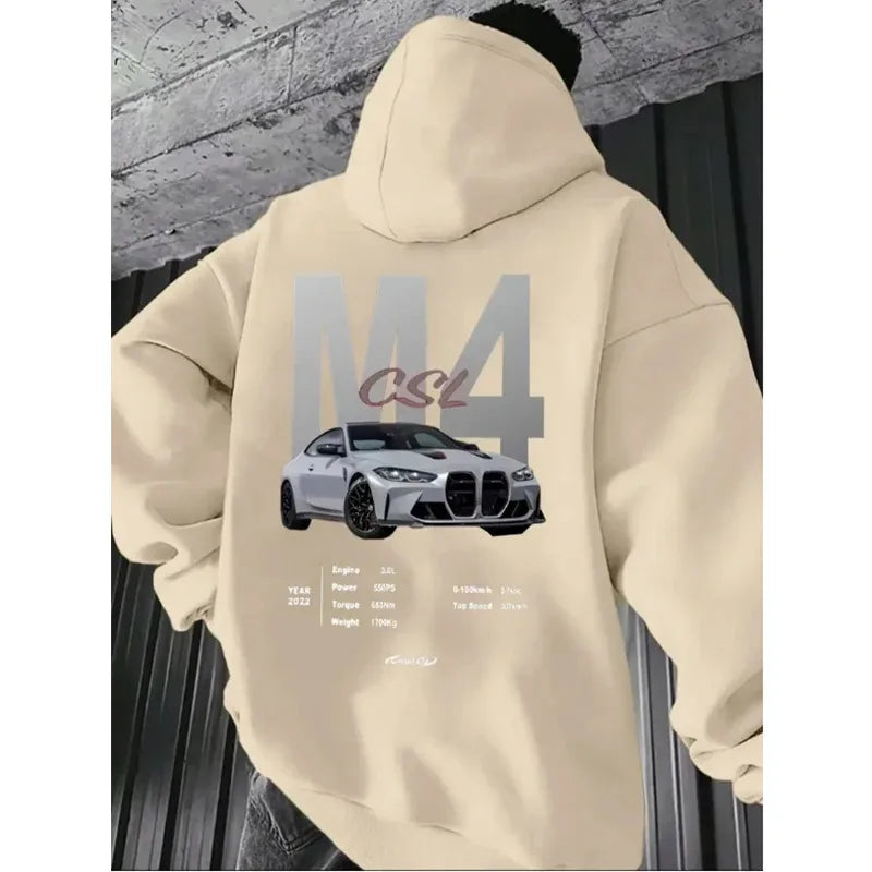 Fashion Men Women Unisex F40 Car Hoodies 2025 Autumn Winter Casual Sweatshirts JDM Streetwear Hoody Tops