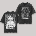 Anime Dragon Ball Cosplay Washed Goku T-Shirt Cotton Loose Large Casual Sports Vegeta Gym T-Shirt Men's Harajuku Tee Clothing
